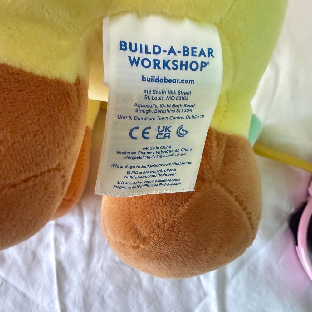 Build-A-Bear Yellow and Brown Plush Toy - Picture 6 of 8